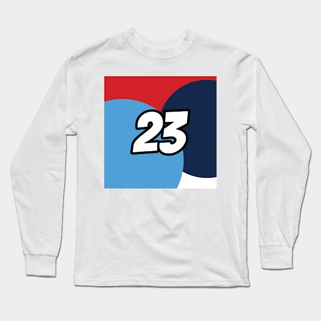 Alexander Albon Coloured Circles - Driver Number Long Sleeve T-Shirt by GreazyL